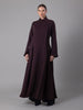 Sienna Asymmetric Coat Chocolate Plum