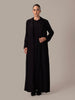 Two Piece Suit Abaya Black