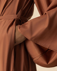 Bell Sleeve Abaya Rust