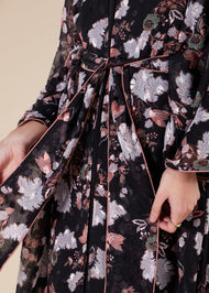 Oriental Print Kimono
