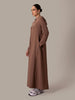 Hoody Abaya Dusty Rose