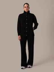 Funnel Neck Co-Ord Black