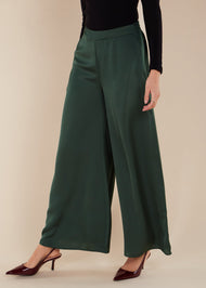 Flared Trousers Olive