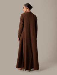 Textured Turtle Neck Abaya