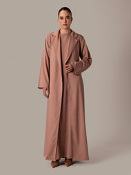 Mocha Trench Abaya