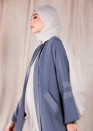 Sashiko Open Abaya