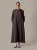 Hoody Abaya Grey