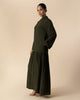 Woven Abaya Dark Green