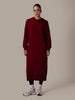 Hooded Midi Burgundy