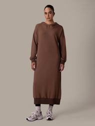Hooded Midi Dusty Rose