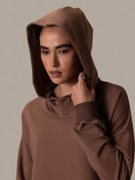 Hooded Midi Dusty Rose