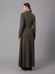 Fern Wrap Abaya Olive