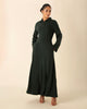 Castello Dress Dark Green