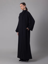 Tide Asymmetric Coat Black