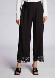 Lace Trousers Black