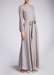 Polka Dot Maxi Grey | Maxi Dresses | Aab Modest Wear