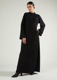 Knitted Abaya Black