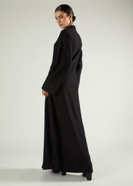 Knitted Abaya Black