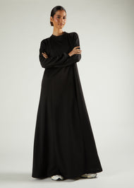 Scuba Abaya Black