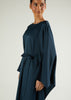 Loose Fit Abaya Charcoal Green
