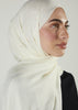 Premium Off White Modal Hijab