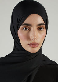 Premium Black Modal Hijab