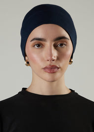 Tube Cap Navy Hijab Cap