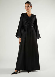 Black Wrap Abaya