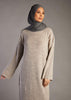 Crew Neck Midi Taupe | Modest Knit wear | Aab Modest Wear