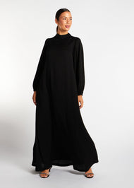 Balloon Sleeve Abaya Black