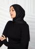 Black Wool Modal Hijab