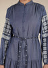 Boho Denim Tiered Maxi