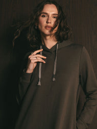Hoody Abaya Grey