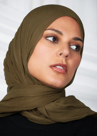 Cuban Coffee Chiffon Silk Hijab