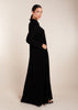 Collared V Neck Abaya