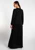 Crinkled Abaya Black