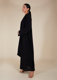 Crossover Abaya Black