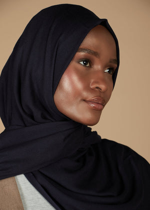 Navy Bamboo Hijab | Hijabs | Aab Modest Wear