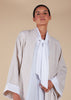 Layered Linen Open Jacket