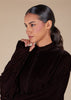 Haiza Abaya Dark Brown