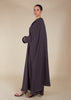 Pave Trim Abaya Mauve