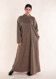 Winter Warmers Abaya Bisque