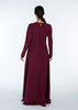 Mulberry Abaya Burgundy