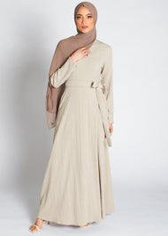 Cream Maxi Dress | Maxi Dresses | Aab Modest Wear