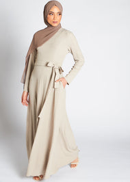 Cream Maxi Dress | Maxi Dresses | Aab Modest Wear