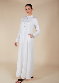 Elementary Abaya White - Final Sale