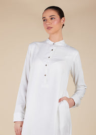 Elementary Abaya White - Final Sale