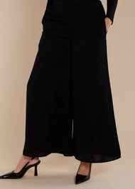 Flared Trousers Black