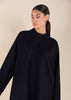 Front Zip Abaya Navy