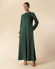 Long Line Abaya Duck Green